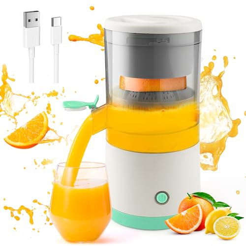 Electric Citrus Juicer, Fruit Juicer Machines, Lemon Squeezers, Juicer for Oranges/Lemon/Grapefruit, with Powerful Motor, Efficient Juicing, Healthy, Nutritious And Fresh Juices, 45w, White