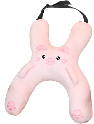 FDWPYRQPB Oreiller de couchage pour voiture - Coussin de voyage pour enfants - Coussin de nuque de voyage pour enfants - En forme de H - Convient pour les longs voyages