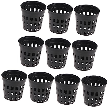 JOINPAYA 10Pcs Water Grass Baskets for Aquatic Planting Plastic Cultivate Pots with Drainage for Hydroponics Soil Aquarium Decor