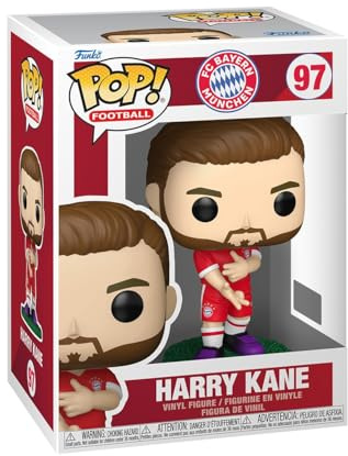 Funko POP! Fotboll: FC Bayern München – Harry Kane – samlarbar vinylfigur – presentidé – officiell merchandise – leksak för barn och vuxna – modellfigur för samlare och utställning