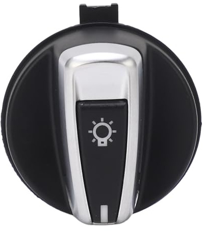 KIMISS Manopola Interruttore Fari 61319169405 | Pulsante di Rotazione del Controllo Elegante e Preciso per la Serie 1 E88 E82, Serie 3 E90 E91, X1 E84