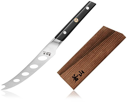 Cangshan TC Series 1021141 Swedish 14C28N Steel Forged 5-Inch Tomato/Cheese Knife and Wood Sheath Set