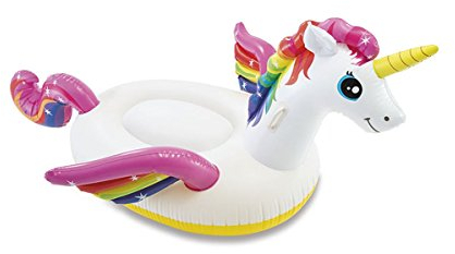 Badeinsel Luftmatratze Einhorn 201x140x97cm für Pool Badesee