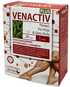 Circulación y Piernas Ligeras con Centella Asiática, Rusco y Vid Roja - Apoyo a Vasos Sanguíneos y Bienestar Circulatorio - Con Pineol® y Vitamina C Antioxidante - 30 Cápsulas - 1 al Día - DietMed