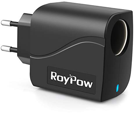 RoyPow Adattatore di alimentazione per auto 24 W AC a DC 230 V a 12 V/2 A convertitore di tensione raddrizzatore con presa accendisigari
