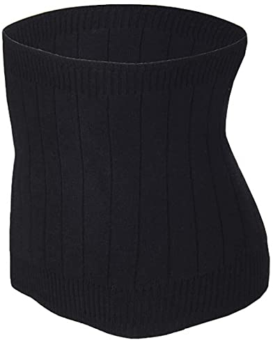 Cysocool Thermal Cashmere Knit Lumbar Warmer Lower Back Support Belt Brace Stomach Kidney Warmer Abdominal Binder Waist Trimmer Band Postpartum Belly Wrap