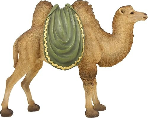 FADEDA Kamel/höjd: 38 cm/handmålad/detaljerade krubbfigurer – julbord, dekoration, krubbtillbehör