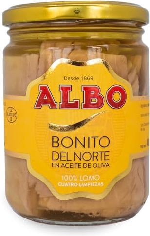 Albo Conserva de Bonito del Norte de Costera en Aceite de Oliva, Tarro 400 g