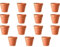 STOUCLA Lot de 15 Pots de Fleurs en Terre Cuite avec Trou de Drainage, réutilisables, pour la décoration intérieure et extérieure (5,5 × 5 cm)