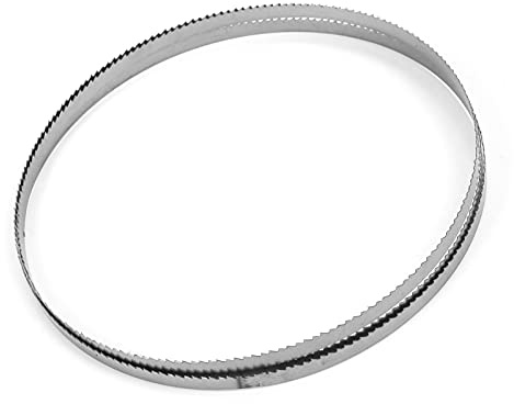 Lama per sega a nastro 1400 x 6,35 x 0,35 mm (10 denti), lame per sega a nastro, acciaio al carbonio SK5, per tagli precisi di legno e metallo, elevata flessibilità e durata