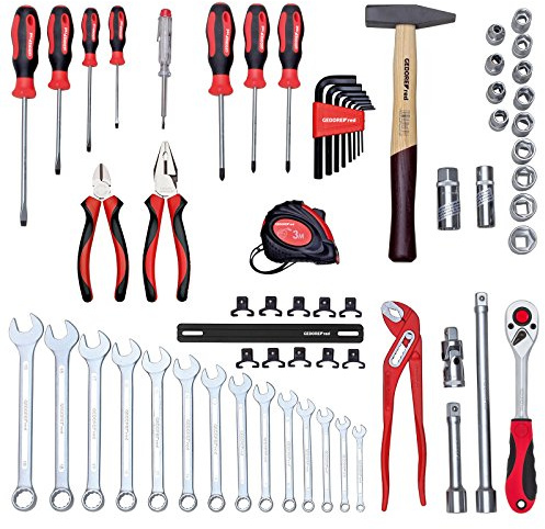 GEDORE red Universalsatz SCHRAUBER im Werkzeugkoffer, 57-teilig