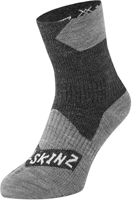 Sealskinz Waterproof all Weather Ankle Length, Calza Uomo, Black/Grey Marl, M