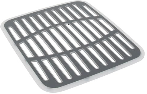 SPECTRUM Small Gray Cora Kitchen Sink Mat