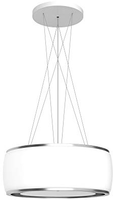 Futuro Futuro Island Mount DUCTLESS ONLY Range Hood 23 940-CFM | Halo | Glass & Stainless Steel Vent Hood | Modern Italian Exhaust Hood | LED, Ultra-Quiet with Blower