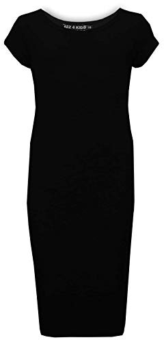 A2Z 4 Kids Girls Love Midi Dress Designer Party Fashion - Midi Dress Black._11-12