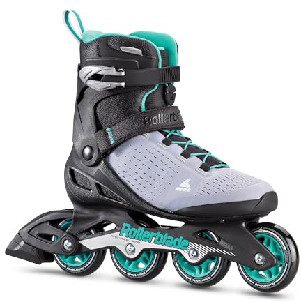 Rollerblade Damen Zetrablade Elite Inlineskate, Black/Powder Blue, 250