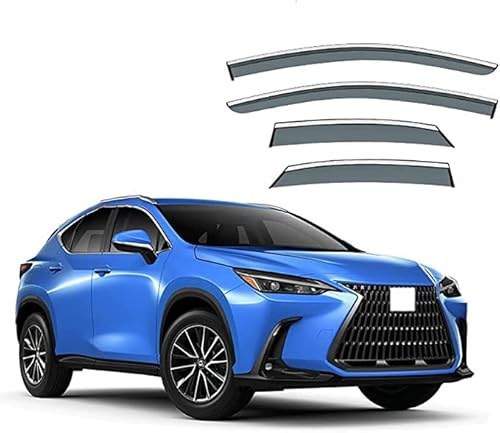 Juego de 4 Deflectores de Viento, Protector de Nieve para Lluvia Y Sol de Baja Acumulación de Calor para Reemplazo de Automóviles para Lexus NX AZ20 2022+