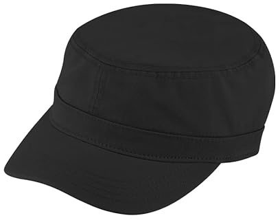 Breiter Berretto da Baseball Cappello Militare Army cap Cotone Protezione UV 50+ Baseball cap Esercito Berretto con Visiera Nero 57