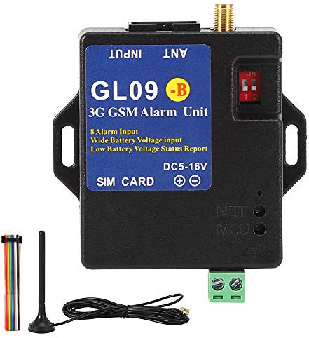 Allarme GSM Sistema di Allarme GSM a 8 Ingressi Modulo di Allarme Wireless GL09‑B 3G Per Magazzini di Sicurezza Domestica