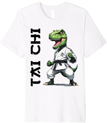 T-Rex Dinosaur Fighter Tai Chi Premium T-Shirt