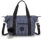 Kipling Art Solid Mini-Handtasche für Damen, Baumwolle, Indigo, 3D K Blau, 13.5''L x 8.25''H x 8''D, Modern oder minimalistisch