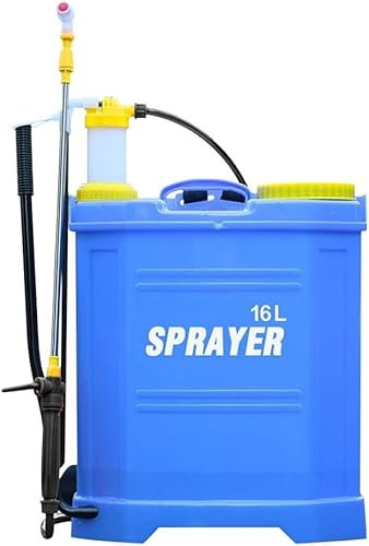 Pulvérisateur à Dos,Pulvérisateur à Pression 16L Pulvérisateur à Dos pour l'entretien des Plantes, Les pesticides, la Protection des Plantes et Les papiers Peints (B-16L-Bleu)