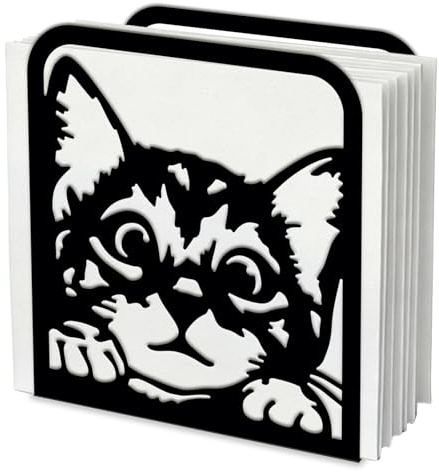 SUPERDANT Serviettenhalter Mit Guender Katze Für Tische Serviettenspender Aus Metall Die Küche Vintage Serviettenständer Servietten Halter Für Zuhause Esszimmer Tischdekoration Geschenke