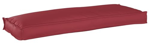 vidaXL Cojín Rojo Vino 110 x 40 x 8 cm Tela Oxford, Cojín para Sala, Almohada Rectangular, Elegante Acento hogar, Moderno Material Resistente al Agua, Suave Soporte