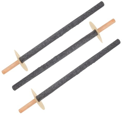 FONDOTIN 3 Torce Da Giardino Per Esterni, Con Palo, in Legno, Portatili, Per Decorazioni Da Giardino, Per Esterni, Per Cortile E Patio