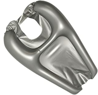 Stylebest Lavabo Inflable de PVC para champú, Almohadilla Portátil para Lavar el Cabello con Manguera Extendida para Mujeres Embarazadas, Ancianos, Poscirugía en Cama (plata)