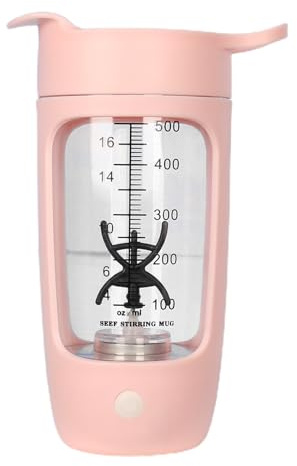 Electric Protein Shaker – Portable Blender Bottlee, Rechargeable Fitness Mixer, Heavy Duty Smooth Shake Technology | Quick Mix Leak Proof Lid For Workout Gym Supplement Nutrition Smootthie Pre Post