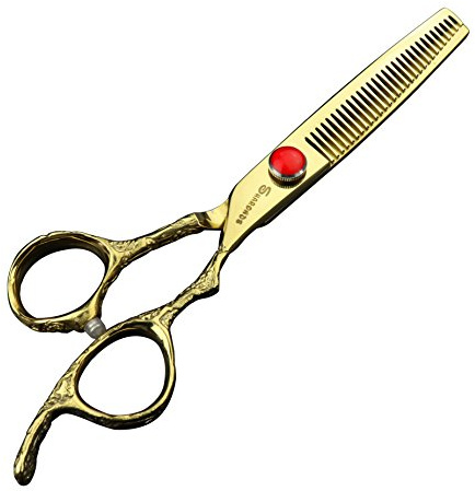 Golden forbici professionali da parrucchiere, 6 pollici 7 pollici parrucchiere forbici set