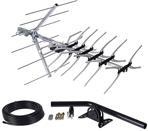 SSL 36 Element TV Aerial KIT 4G & 5G Filtered Loft & Outdoor Digital TV Aerial for Digital HD TV With Full Kit High Performance