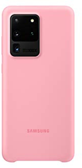 Samsung Silicone Smartphone Cover EF-PG988 für Galaxy S20 Ultra Handy-Hülle, Silikon, Schutz Case, stoßfest, dünn und griffig, pink
