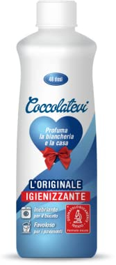 COCCOLATEVI Profumatore Bucato Lavatrice, Igienizzante L'Originale 300 ml, Essenza Bucato Asciugatrice, Profumatore Casa o Detergente Pavimento