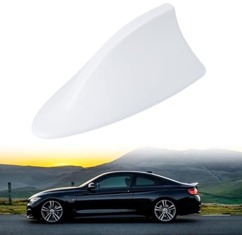 MagiSel Antenna Universale per Auto, Antenna Pinna Squalo, Antenna del Segnale Radio, Impermeabile, Bianco