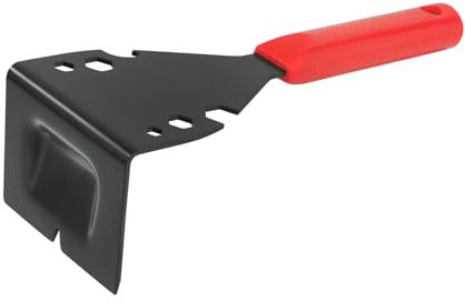 Twilight Garage Trim Puller Pry Bar, Multi-Tool Heavy Duty Trim Puller Moulding Removal Tool for Removing Wood Floor, Baseboard, Door Casings, Tiles, Nail Pullin (Red)