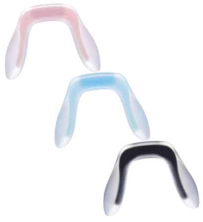 BESPORTBLE Naselli per in Silicone a Forma di u 3 Pezzi per Ragazzo Ragazza, Naselli Antiscivolo Camera d'Aria, Supporto Nasale Morbido e Confortevole per e da Sole