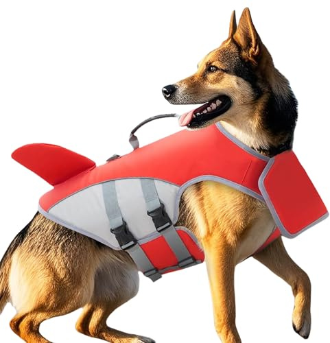Hund Livväst | Simväst För Husdjur Med Rädningshandtag - Flytande Dräkt Med Justerbar Rem Till Vattenaktiviteter