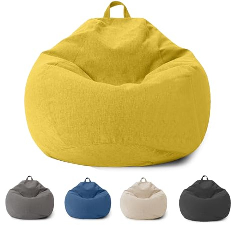 Sacco Seduto per Bambini e Adulti, Coprimaterasso Sacco Seduto Senza Riempimento, con Cerniera, per Adulti e Bambini, 100 x 120 cm Poltrona Sacco per Camera da Letto, Ufficio, Soggiorno, Terrazza