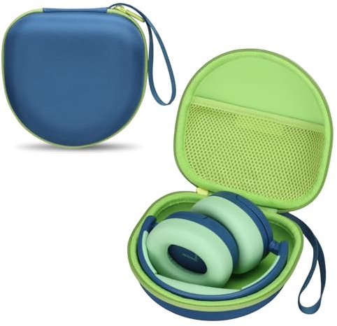 Kid Headphones Case for iClever/Acer/MIDOLA Headphone,Blue+Green,Case Only