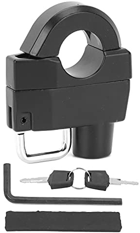 Clés de verrouillage de casque de moto, support antivol, pièces de sécurité pour la plupart des vtt, noir