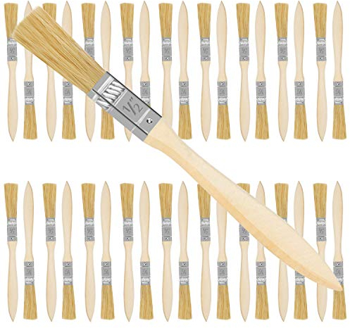 Kurtzy 12,7 mm Pinsel Set Maler Pinselset (36er Pack) - Profi Pinsel zum Streichen mit Holzgriff, Lasieren, Lackieren, Kleben und Basteln - Malerpinsel Set