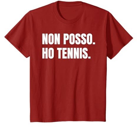 Tennis Tennista Divertente Non Posso Regalo Uomo Donna Maglietta