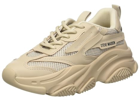 Steve Madden Possession - Zapatillas de Plataforma para Mujer, Beige Bronceado, 39-40 EU