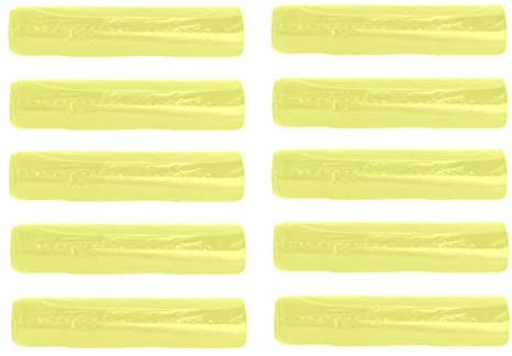 Sacchi per Raccolta Differenziata Rifiuti cm70x110-100 pezzi (10 rotoli a strappo da 10pz) - Sacchetti spazzatura colore Giallo semi-trasparente, sacchi gialli pattumiera, immondizia 110 litri