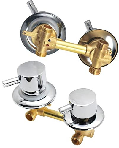 2/3/4/5 Vie Rubinetti Per Doccia In Ottone,Miscelatore Valvola Cabina Doccia,Miscelatore Valvola Con Elemento Filtrante In Ceramica,Interasse 10/12,5/14,5Cm,G1/2 Thread 2-way-10cm