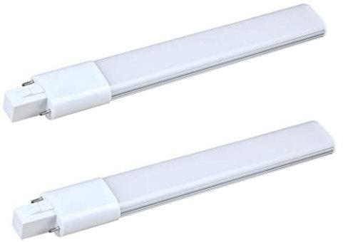 Liummrcy Lampadina compatta G23 LED, lampada a LED a forma di tubo Cool White 6000K, 2pcs, risparmio energetico AC 85-265 V