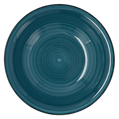 Quid Zafiro Vita Plato Hondo Cerámico 21,5cm Loza Apto Microondas Seque Los Platos Por Las Dos Caras Después De Cada Lavado Apilable