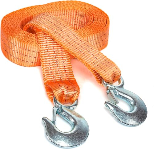 B-Home Abschleppseil, 3,5T, 4 m, Schleppseil mit zwei Haken an beiden Enden, Abschleppseil mit Zugfestigkeit bis zu 3,5 Tonnen (4 Meter)